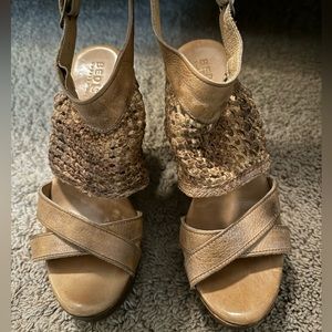 Brand new, never worn Bed Stu wedges. Excellent quality and SO cute!